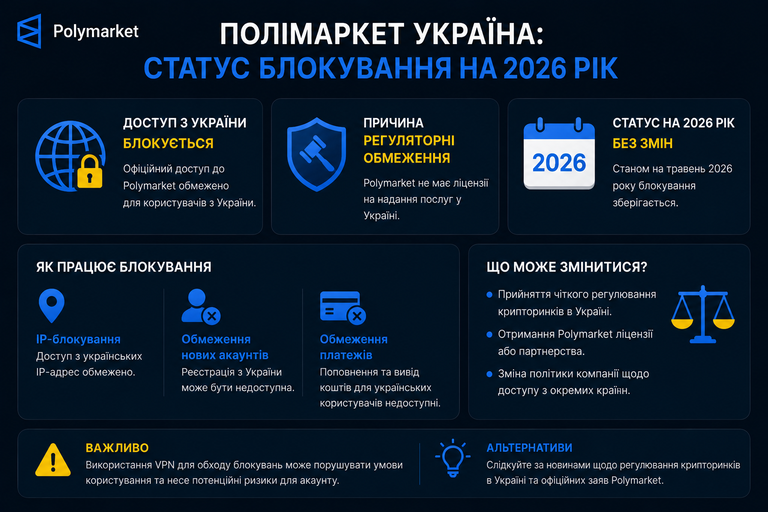 Картка ринку Polymarket — ціна частки та ймовірність події у 2026 році